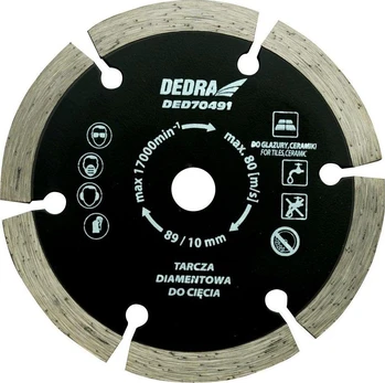 Deimantinis diskas DEDRA DED70491, 89 mm