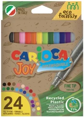 Flomasteriai CARIOCA JOY ECOFAMILY, 24 vnt. kaina