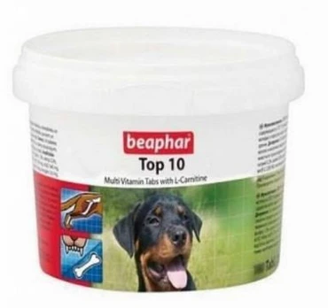 Beaphar Top-10 750tbl, bendri vitaminai šunims