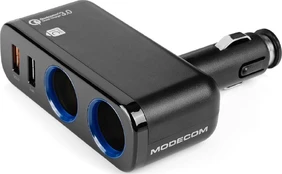 Įkroviklis Modecom Royal MC-CG2U2Q, Cigarette Lighter Socket/2 x USB, juoda kaina