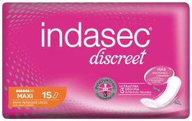 Indasec Dermoseda kompresai Incontinence Maxi 15 vnt kaina
