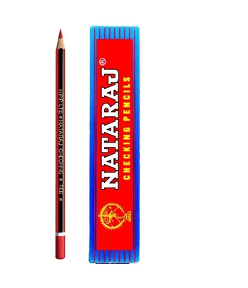Žymėjimo pieštukas NATARAJ, raudona sp., 12 vnt.
