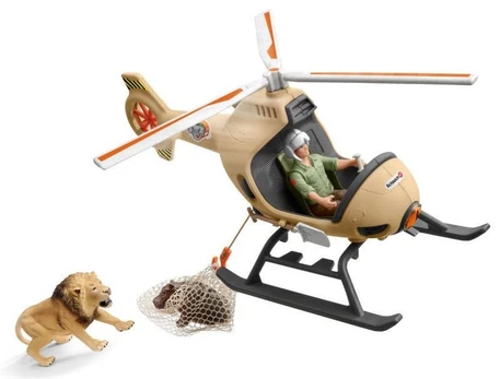 Figūrėlė Schleich Schleich Wild Life Helicopter animal rescue, play figure