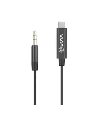 Adapteris Boya BY-K2 3.5 mm male, USB Type-C, 0.2 m