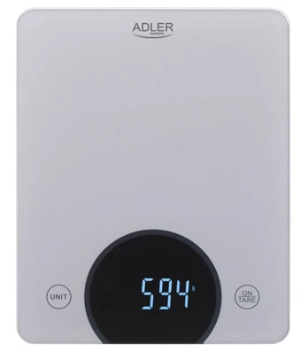 Elektroninės virtuvinės svarstyklės Adler AD 3173s, pilkos