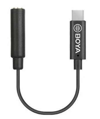 Adapteris Boya BY-K4 3.5 mm female, USB Type-C, 0.06 m