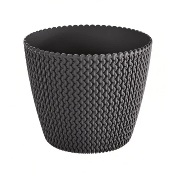 Vazonas Prosperplast 260/S433, plastikinis, Ø 26 cm, pilkas