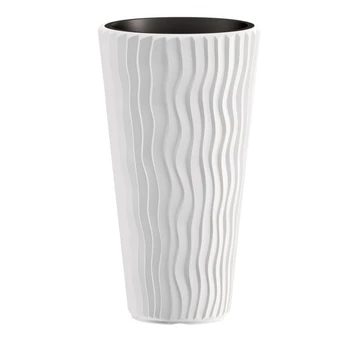 Vazonas Prosperplast DPSP300 S449, plastikinis, Ø 29.7 cm, baltas