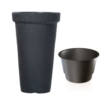 Vazonas Prosperplast DPC40 D40 S433, plastikinis, Ø 40 cm, juodas