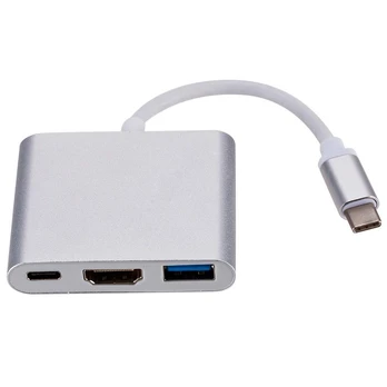 RoGer Multimedia Adapteris Type-C to VGA + USB / USB-C