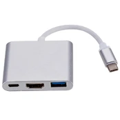 RoGer Multimedia Adapteris Type-C to VGA + USB / USB-C kaina