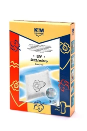 Dulkių siurblio maišelis K&M D22 Mikro, 3 vnt. kaina