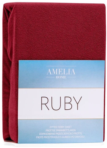 AmeliaHome frotinė paklodė su guma Ruby, 220x200 cm