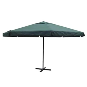 Lauko skėtis 500 cm, žalias, aliuminis