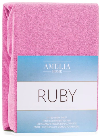 Paklodė AmeliaHome Ruby, purpurinė (magenta), 240 x 220 cm, su guma