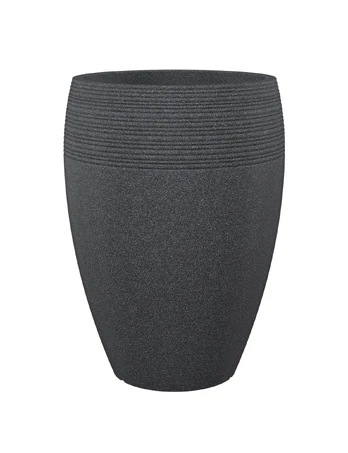 Vazonas Scheurich 283/54, plastikinis, Ø 35.5 cm, juodas