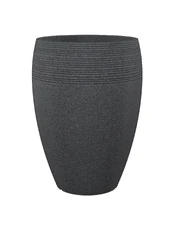 Vazonas Scheurich Granit 283/65, plastikinis, Ø 47 cm, juodas kaina