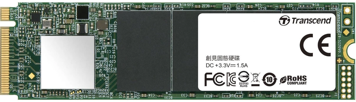 Kietasis diskas (SSD) Transcend 110S TS128GMTE110S, M.2, 128 GB