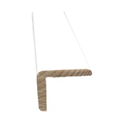 Apdailos kampas, balta, 2.7 m x 45 mm kaina