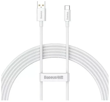Cable USB do USB-C Baseus Superior 100W 2m (white)
