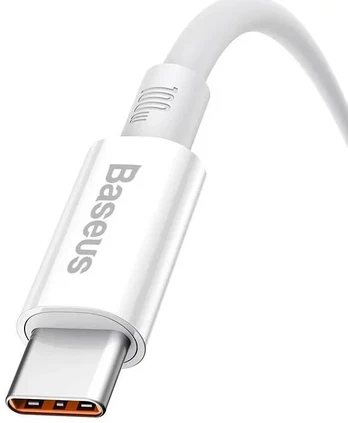 Cable USB do USB-C Baseus Superior 100W 0.25m (white)