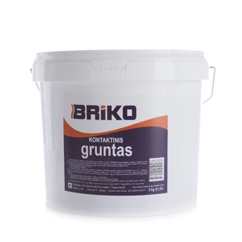 Gruntas paprastasis statybinis Briko Contact Primer, rausva, 5 l