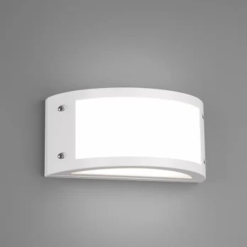 Sieninis LED lauko šviestuvas Kendal baltas