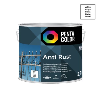 Emaliniai dažai Pentacolor Anti Rust, 2.7 l, balta