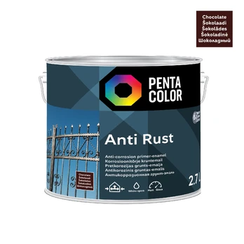 Emaliniai dažai Pentacolor Anti Rust, 2.7 l, šokolado