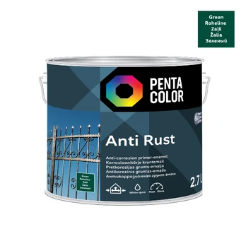 Emaliniai dažai Pentacolor Anti Rust, 2.7 l, žalia