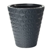 Vazonas 2900 014, plastikinis, Ø 30 cm, pilkas kaina