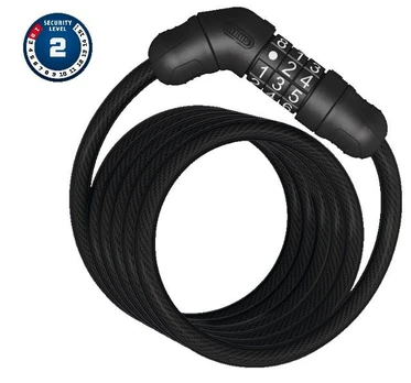 Dviračio spyna Abus 4508C, juoda, 1500 mm