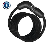 Dviračio spyna Abus 4508C, juoda, 1500 mm kaina