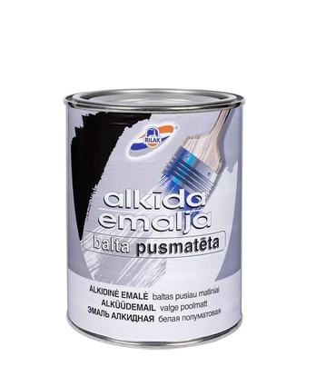 Emaliniai dažai Rilak Alkida Emalja, 0.9 l, balta