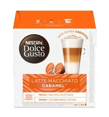 Nescafe Dolce Gusto Latte Macchi.Caramel 145,6g 16cap./ kava