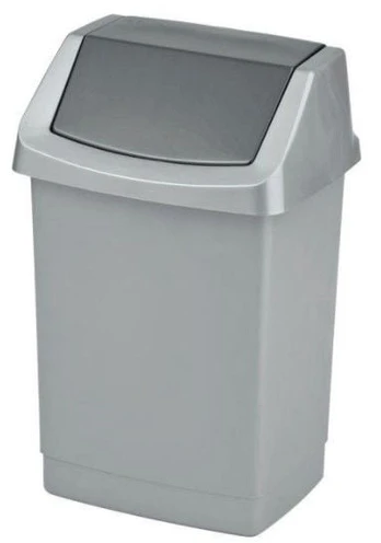 Šiukšliadėžė Curver Click-It, sidabro, 25 l