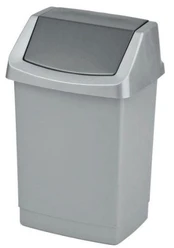 Šiukšliadėžė Curver Click-It, sidabro, 25 l kaina