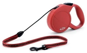 Automatinis pavadėlis Flexi Standard, raudonas, S 5m