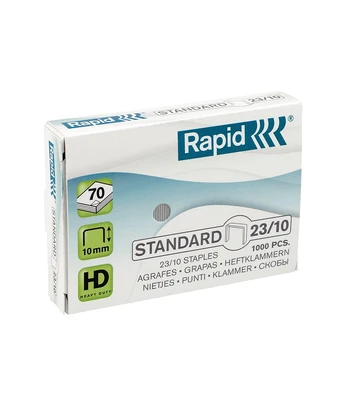 Sąsagėlės Rapid Standart 23/10, (dėž. 1000 vnt.)