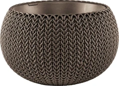 Vazonas Curver 231127, plastikinis, Ø 28 cm, rudas kaina