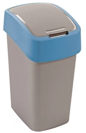 Šiukšliadėžė Curver FlipBin, mėlyna/sidabro, 10 l