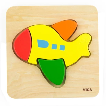 Medinė dėlionė VIGA Plane 50173