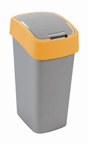 Šiukšliadėžė Curver FlipBin, sidabro/geltona, 50 l kaina