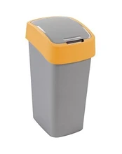 Šiukšliadėžė Curver FlipBin, sidabro/geltona, 10 l kaina