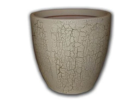 Vazonas VDN-12, keramika, Ø 40 cm, baltas
