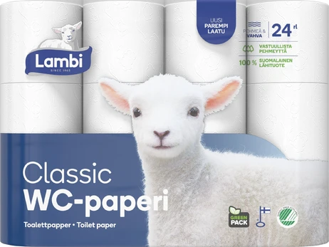 Tualetinis popierius Lambi, 3 sl, 24 vnt.