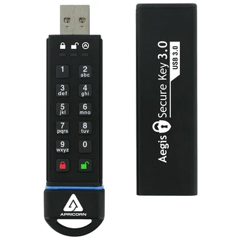 Pendrive Apricorn Aegis Secure Key 3.0, 120 GB (ASK3–120 GB)