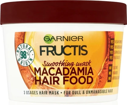 Maitinanti plaukų kaukė Alisadora Hair Food Macadamia Fructis, 390 ml
