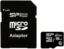 Silicon Power Elite UHS-I 16 GB, MicroSDHC, Flash memory class 10, SD adapter kaina