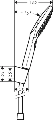 Rankinis dušas Hansgrohe Raindance Select E 26700000 kaina